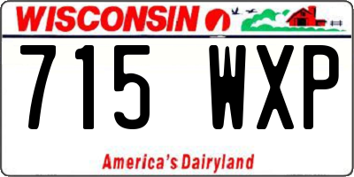 WI license plate 715WXP