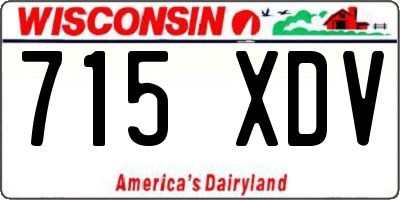 WI license plate 715XDV