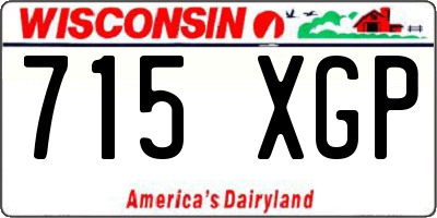 WI license plate 715XGP