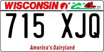 WI license plate 715XJQ