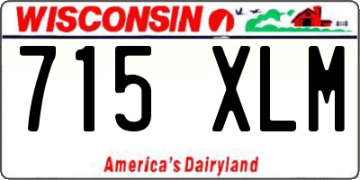 WI license plate 715XLM