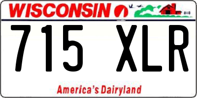 WI license plate 715XLR