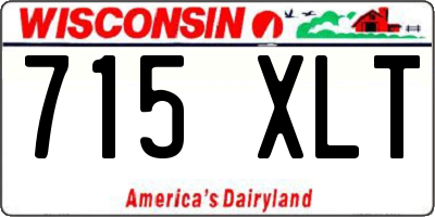 WI license plate 715XLT