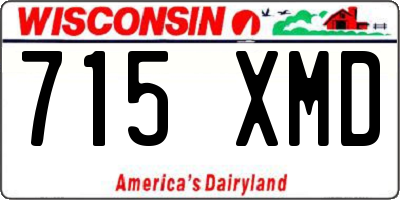 WI license plate 715XMD