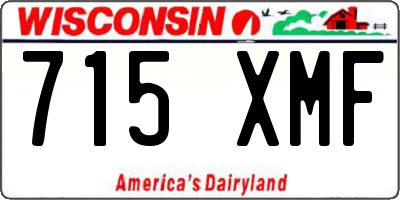 WI license plate 715XMF