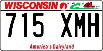 WI license plate 715XMH