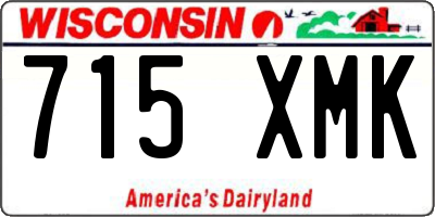 WI license plate 715XMK