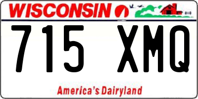 WI license plate 715XMQ