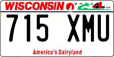 WI license plate 715XMU