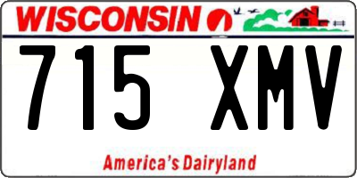 WI license plate 715XMV