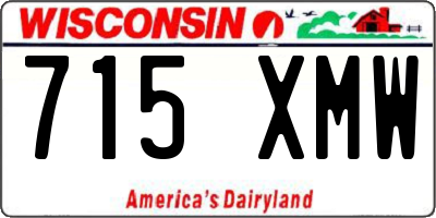 WI license plate 715XMW