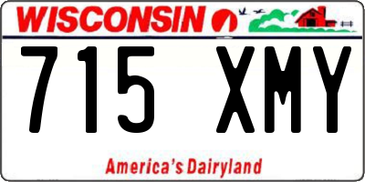 WI license plate 715XMY