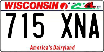 WI license plate 715XNA