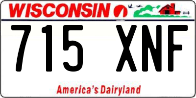 WI license plate 715XNF