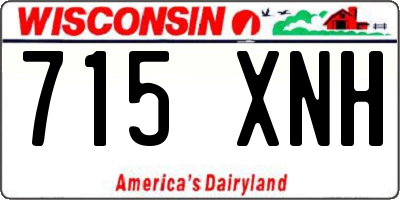 WI license plate 715XNH
