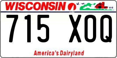 WI license plate 715XOQ