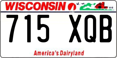 WI license plate 715XQB