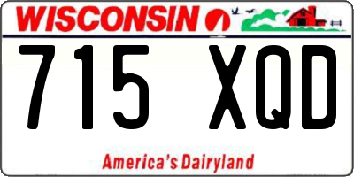 WI license plate 715XQD