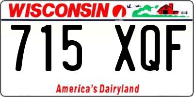 WI license plate 715XQF