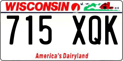 WI license plate 715XQK