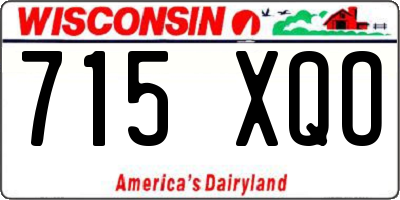 WI license plate 715XQO