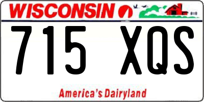 WI license plate 715XQS