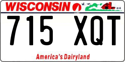 WI license plate 715XQT