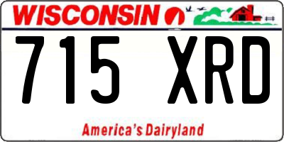 WI license plate 715XRD