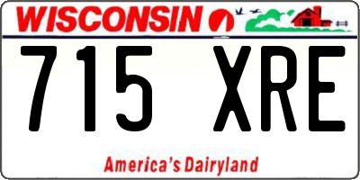 WI license plate 715XRE