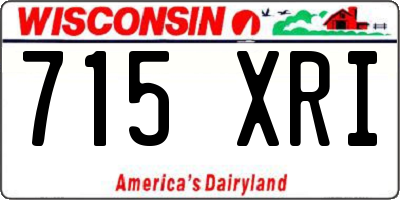 WI license plate 715XRI