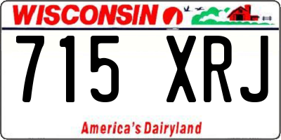 WI license plate 715XRJ