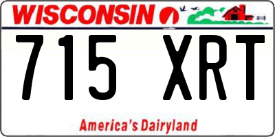 WI license plate 715XRT
