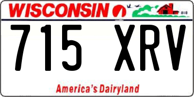 WI license plate 715XRV