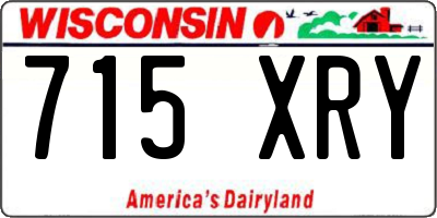WI license plate 715XRY