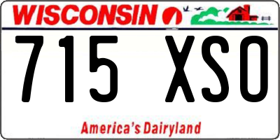 WI license plate 715XSO