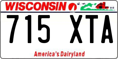 WI license plate 715XTA