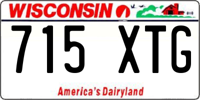 WI license plate 715XTG