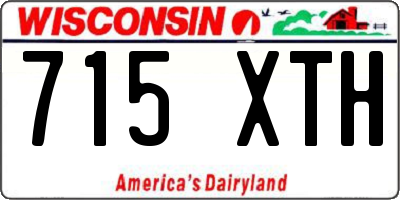 WI license plate 715XTH