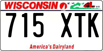 WI license plate 715XTK