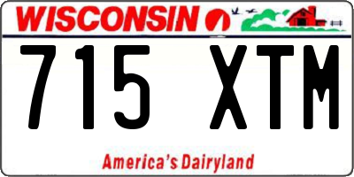 WI license plate 715XTM