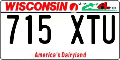 WI license plate 715XTU