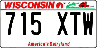 WI license plate 715XTW