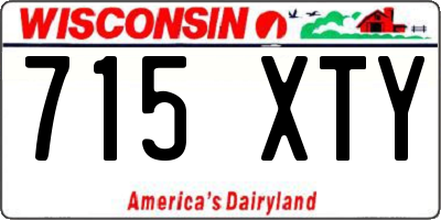 WI license plate 715XTY