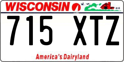 WI license plate 715XTZ