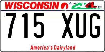 WI license plate 715XUG