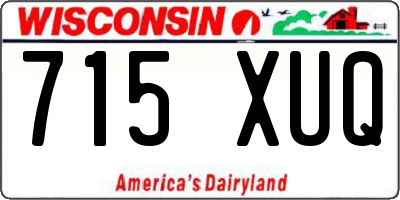 WI license plate 715XUQ