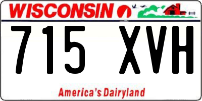 WI license plate 715XVH