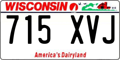 WI license plate 715XVJ