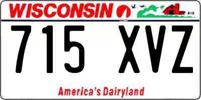 WI license plate 715XVZ