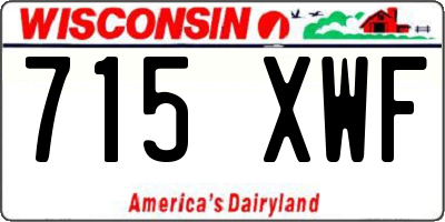 WI license plate 715XWF